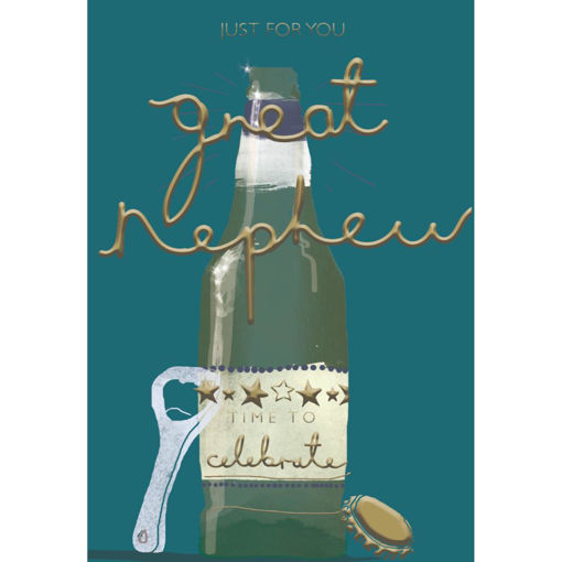 Picture of JUST FOR YOU GREAT NEPHEW BIRTHDAY CARD